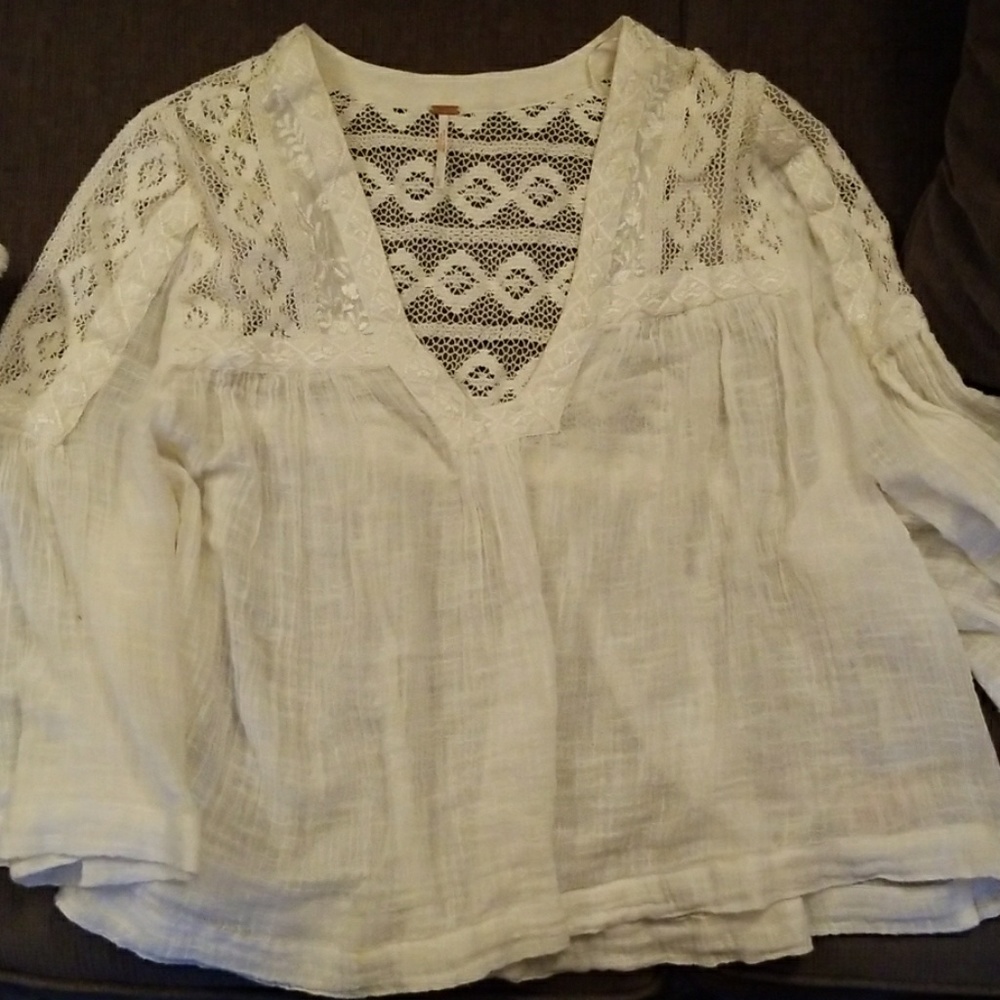 Free people white top - Picture 1 of 1
